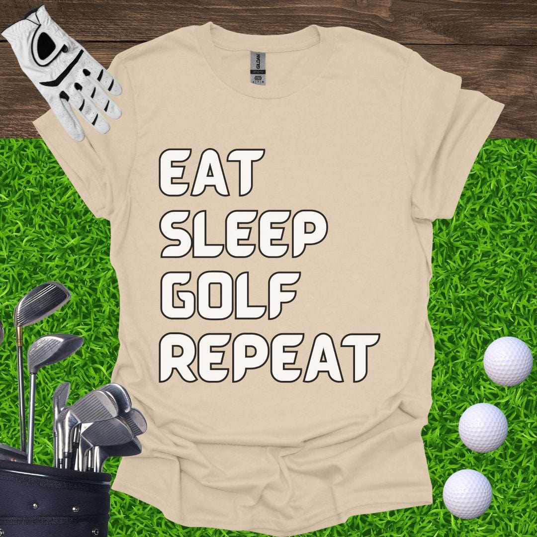 Eat Sleep Golf Repeat T-Shirt